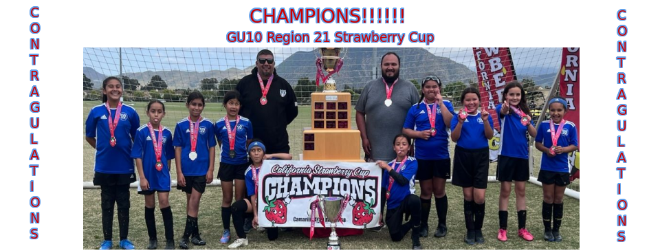 GU10 Strawberry Cup Champions